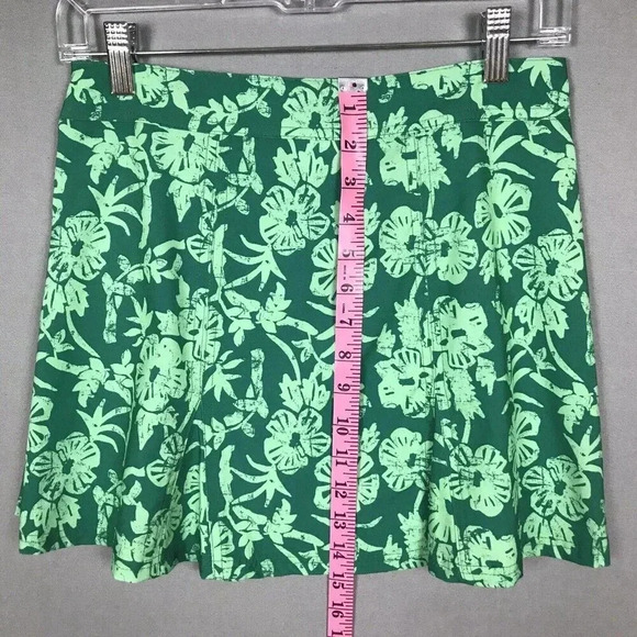 RipSkirt Hawaii Size XS Length 1 Green Floral Wrap Skirt Swim Beach Cover Up - Picture 5 of 12